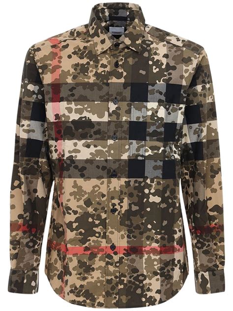 camisas da burberry|burberry camouflage shirt.